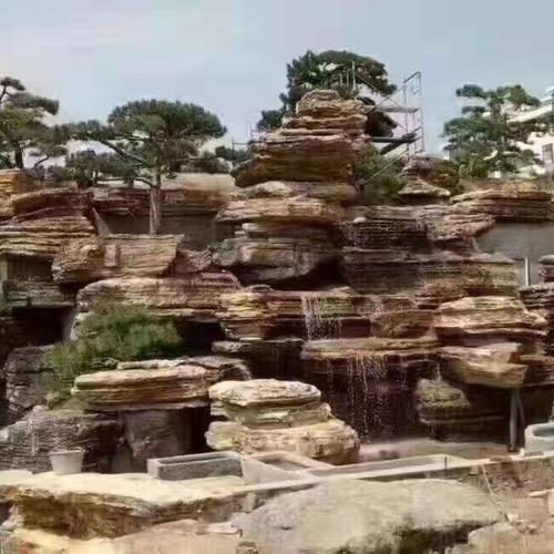 轩阳园林石 人造文化石、千层石与鱼缸造景假山石的艺术与应用
